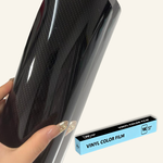 Load image into Gallery viewer, Carbon Fiber Black Gold Vinyl Wrap