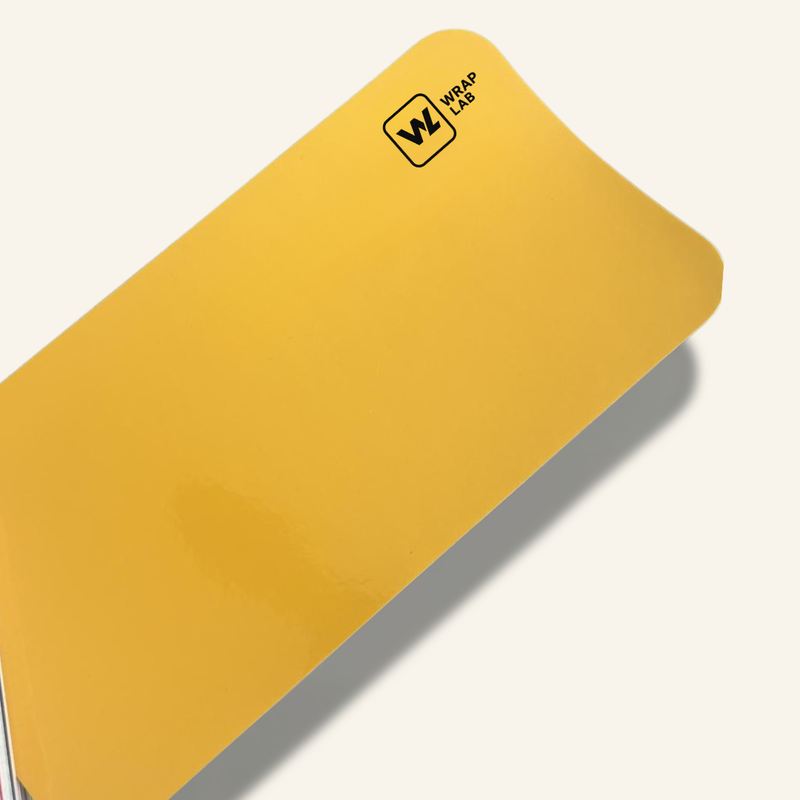 Gloss Austin Yellow Metallic Vinyl Wrap