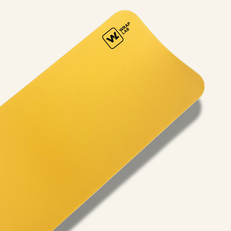 Pearl Metallic Wave Yellow Vinyl Wrap