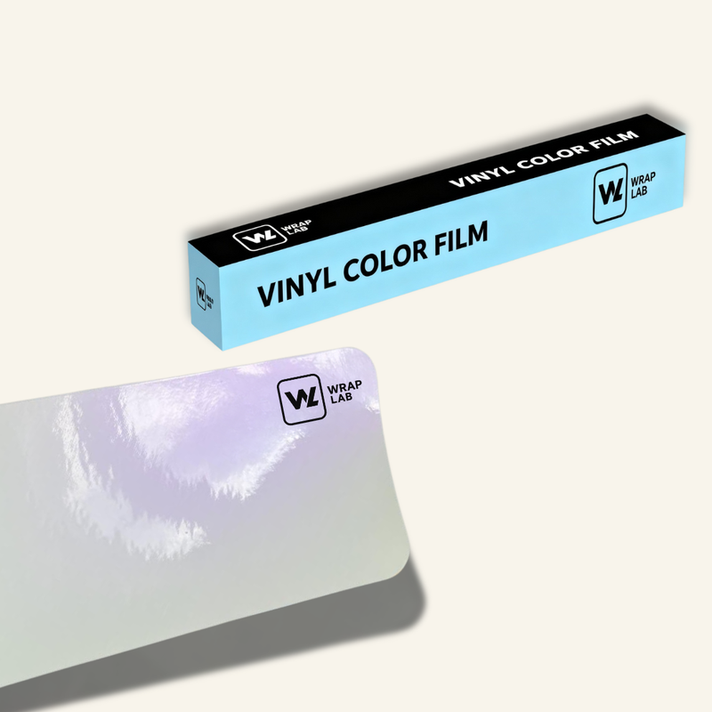 Gloss Pearl White Purple Vinyl Wrap