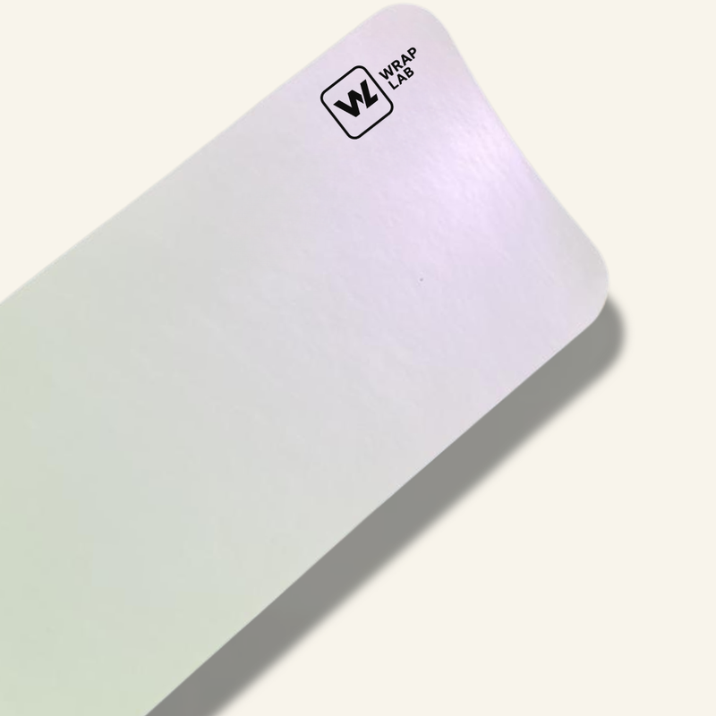 Satin White Purple Vinyl Wrap