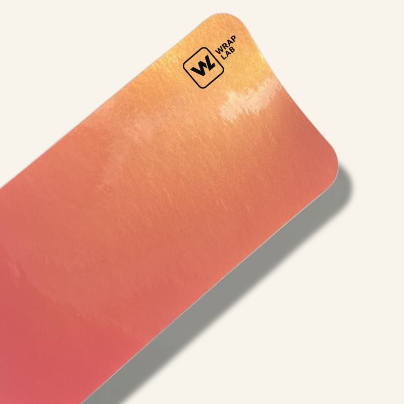 Gloss Coral Gold Pink Vinyl Wrap