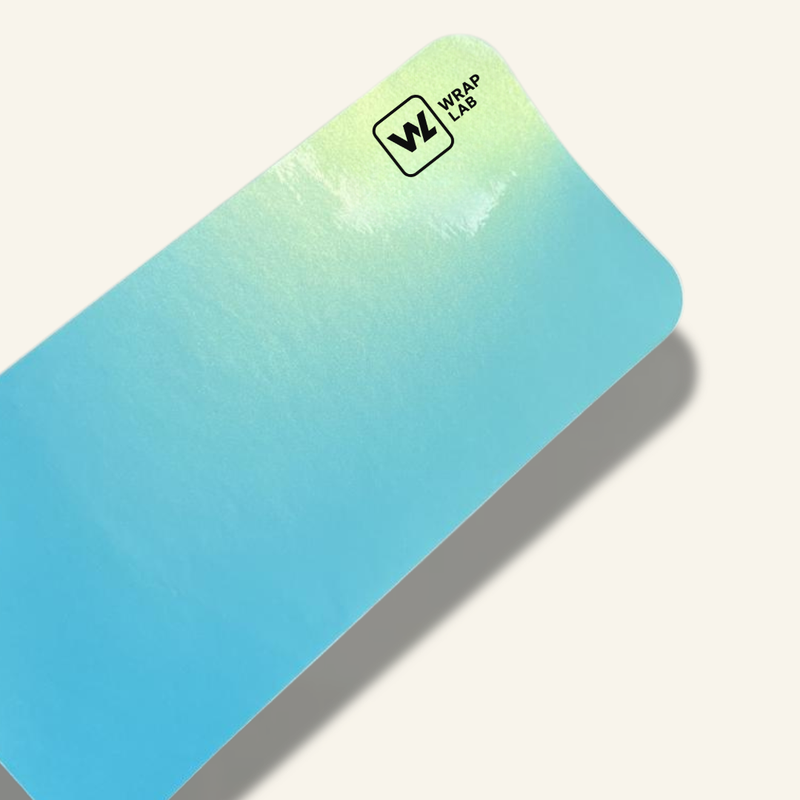 Gloss Coral Blue Vinyl Wrap