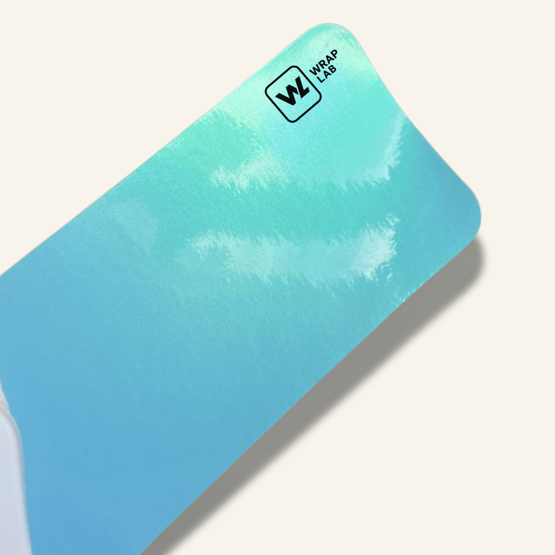 Gloss Coral Sky Blue Vinyl Wrap
