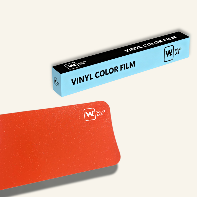 Gloss Pearl Orange Vinyl Wrap