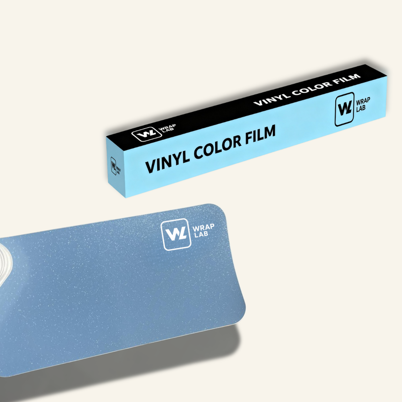 Gloss Pearl Porcelain Blue Vinyl Wrap